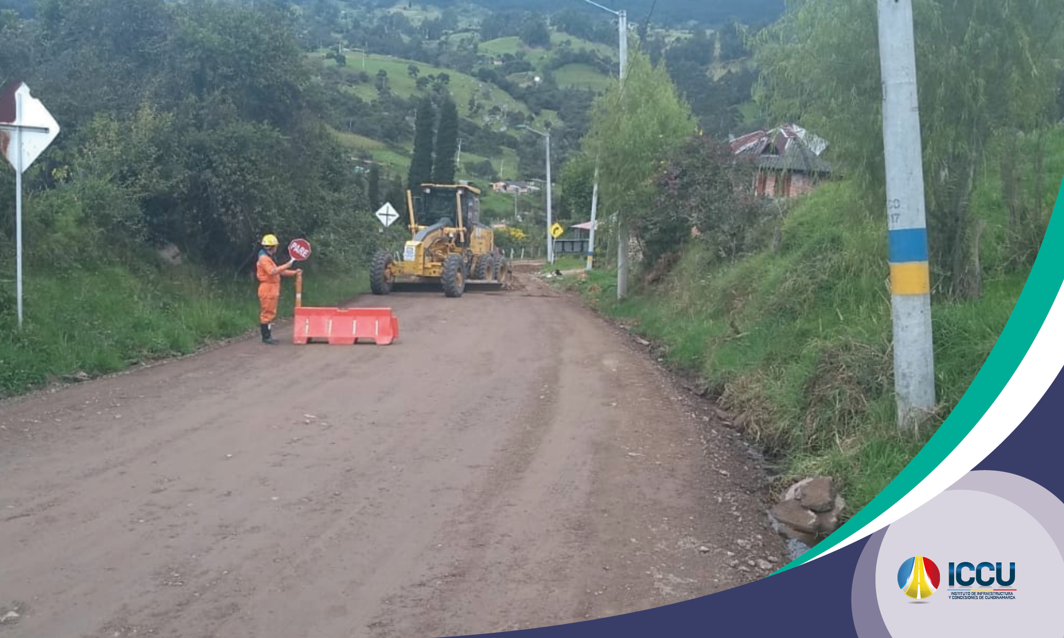 Avanzamos en obras en la vía Cogua &ndash; Neusa