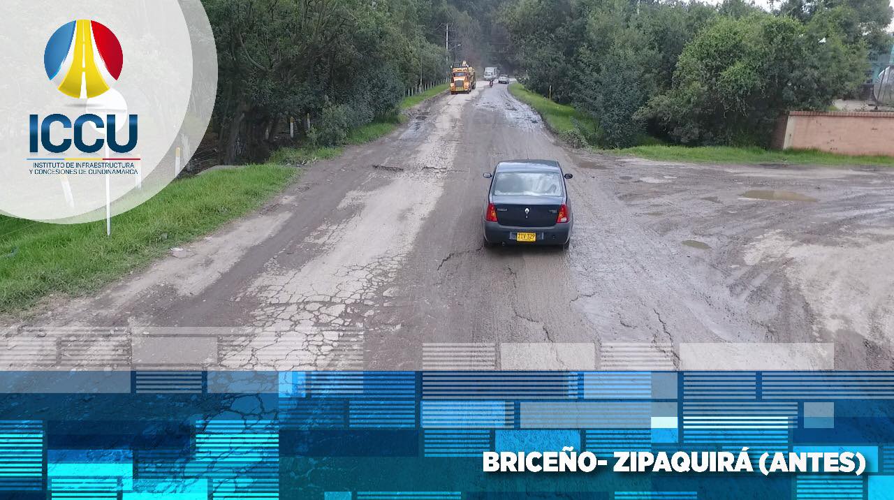 Intervenimos la vía Briceño &ndash; Zipaquirá para mejorar su estado de transitabilidad