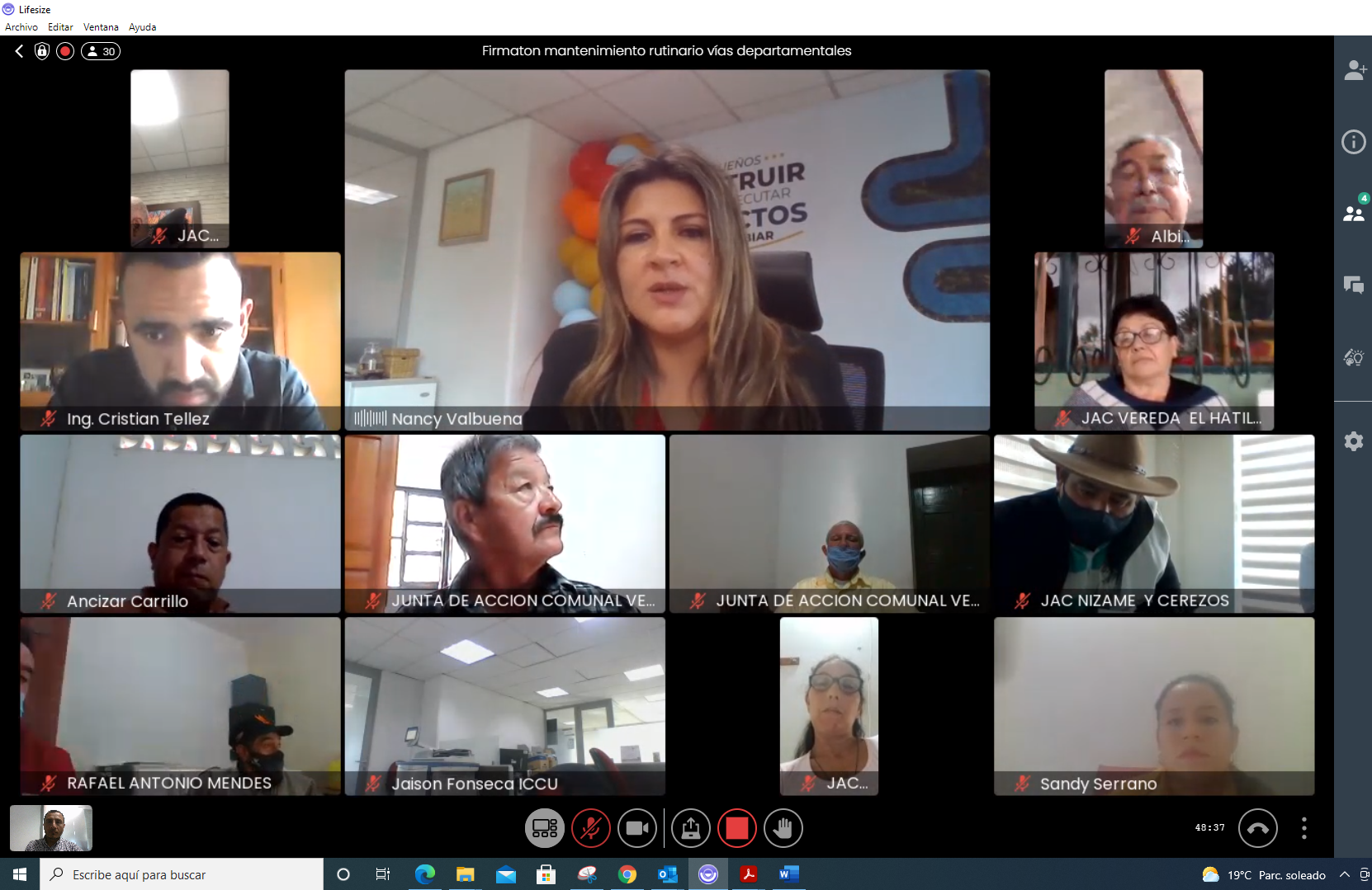 Nuevos mantenimientos en 261 km de vías secundarias
