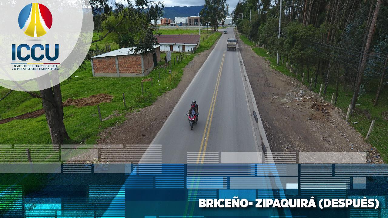 Intervenimos la vía Briceño &ndash; Zipaquirá para mejorar su estado de transitabilidad
