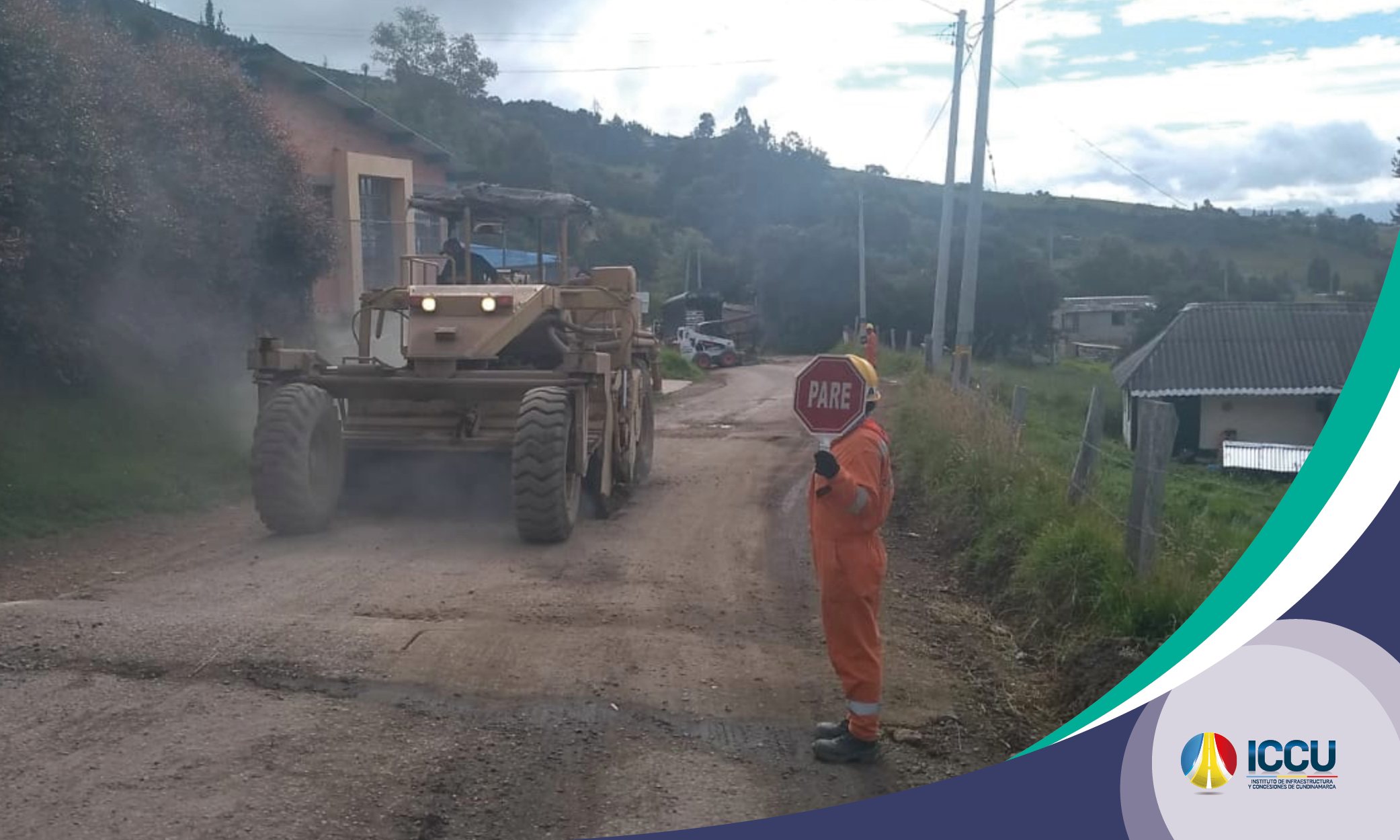 Avanzamos en obras en la vía Cogua &ndash; Neusa