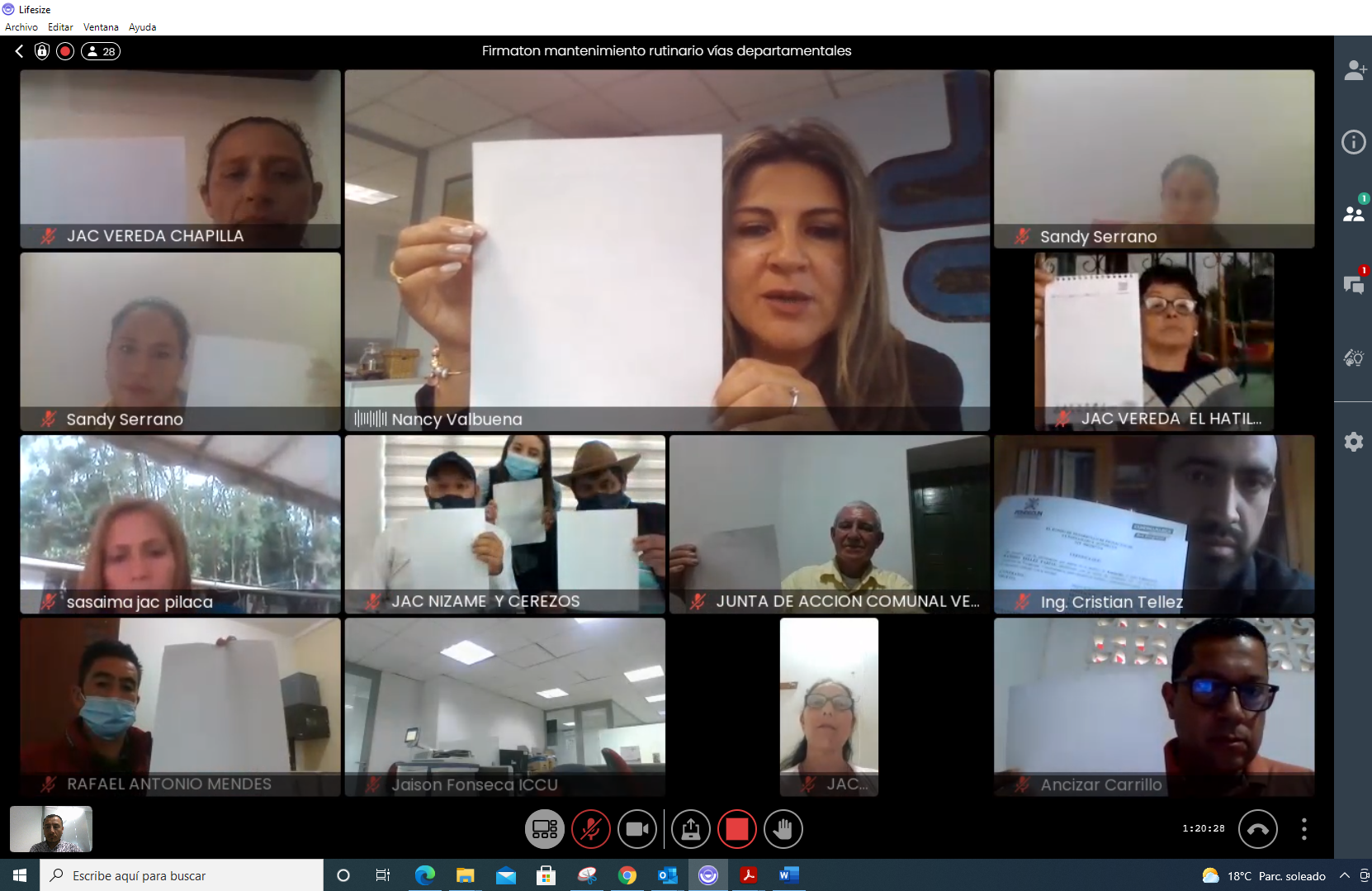 Nuevos mantenimientos en 261 km de vías secundarias
