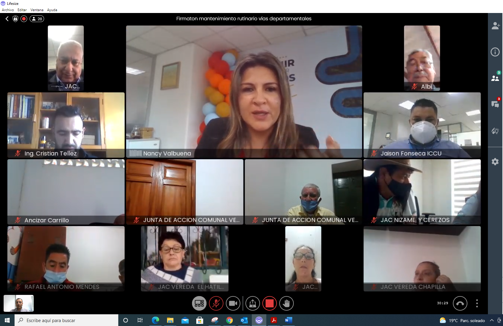 Nuevos mantenimientos en 261 km de vías secundarias
