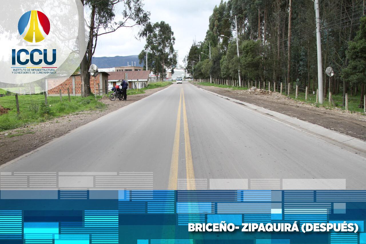 Intervenimos la vía Briceño &ndash; Zipaquirá para mejorar su estado de transitabilidad