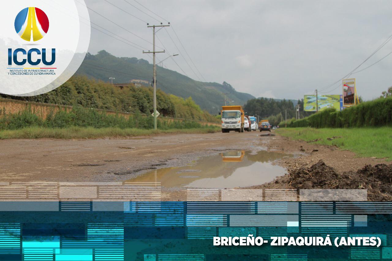 Intervenimos la vía Briceño &ndash; Zipaquirá para mejorar su estado de transitabilidad