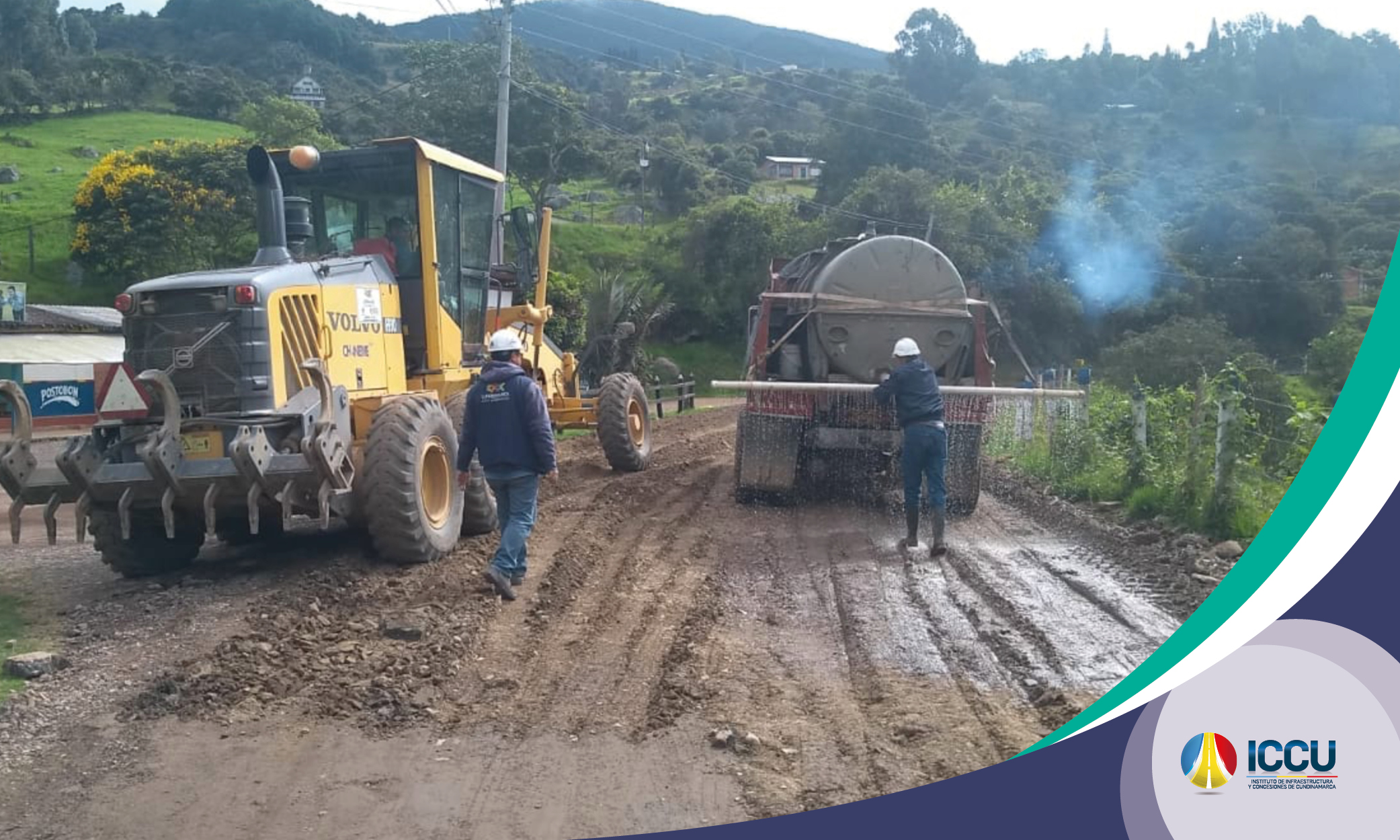 Avanzamos en obras en la vía Cogua &ndash; Neusa