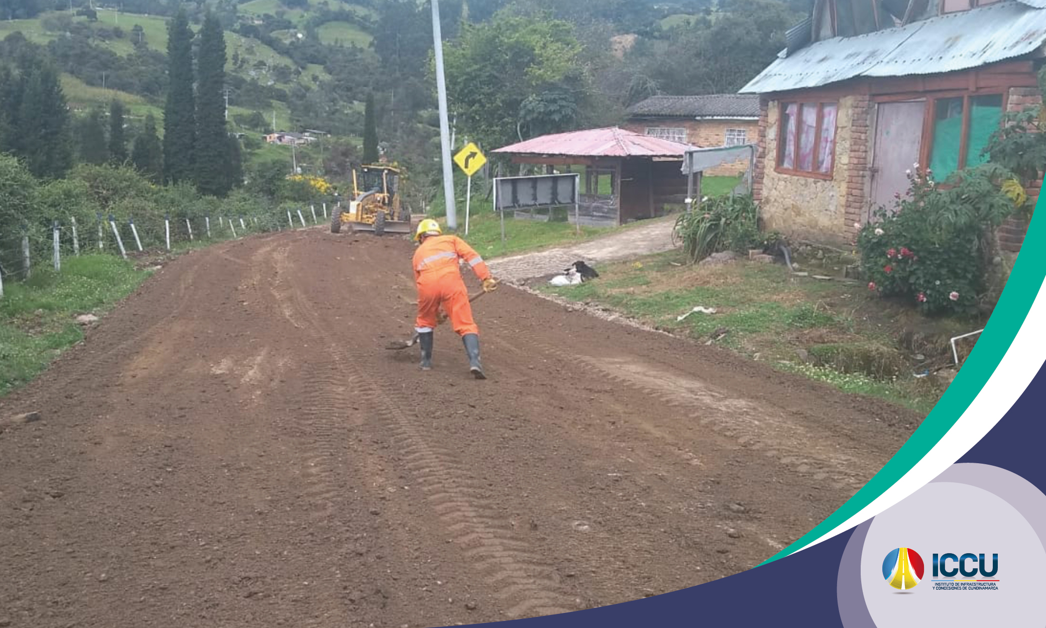 Avanzamos en obras en la vía Cogua &ndash; Neusa