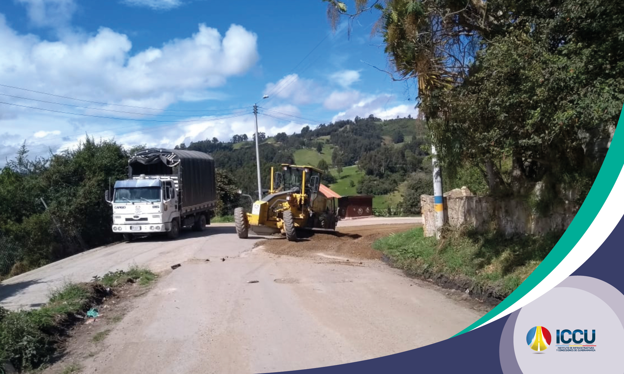 Avanzamos en obras en la vía Cogua &ndash; Neusa