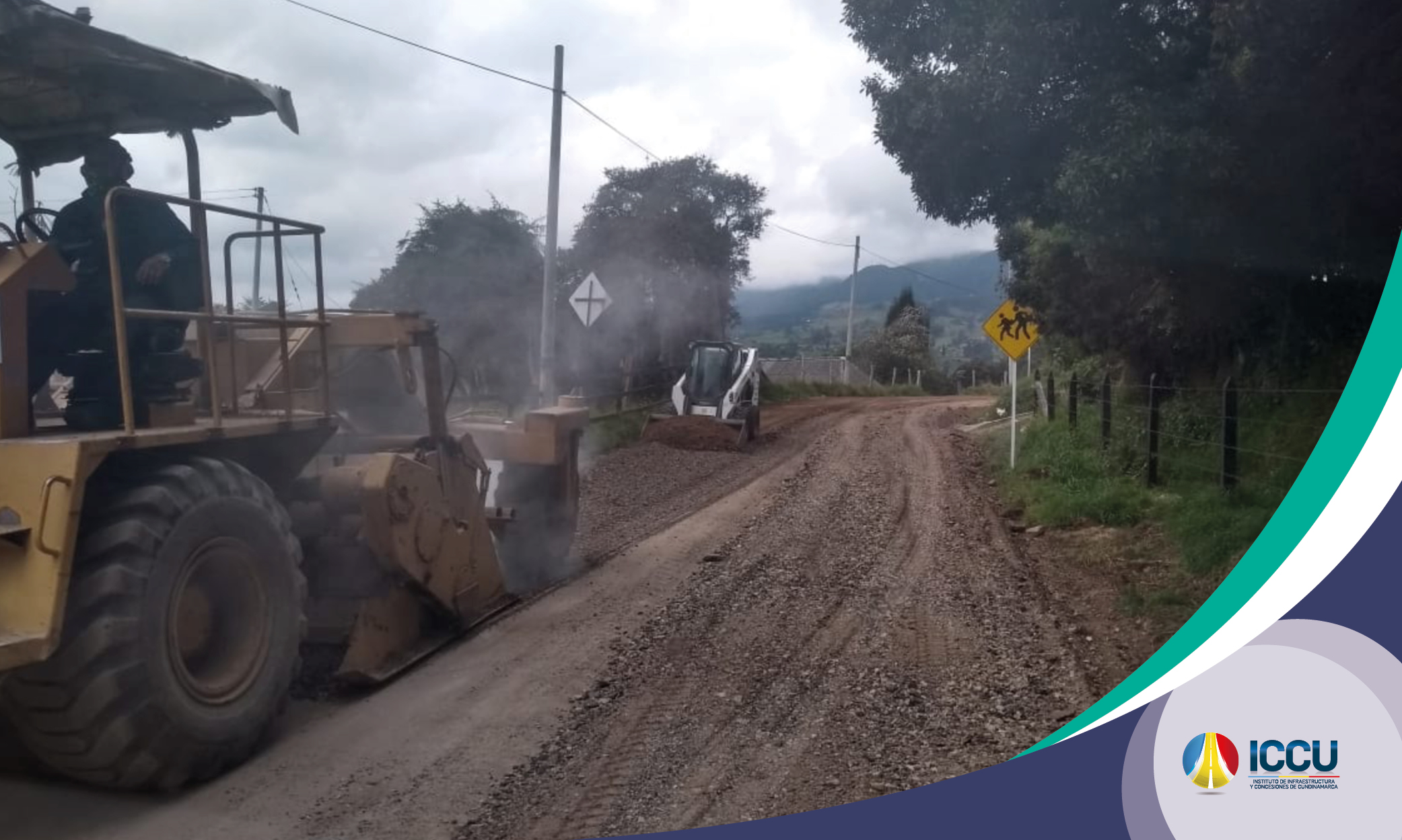 Avanzamos en obras en la vía Cogua &ndash; Neusa